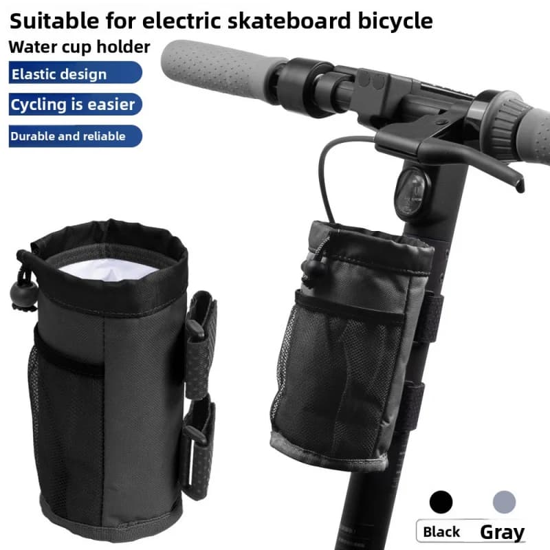 Universal holder package for scooter stem with bottle holder for hydration