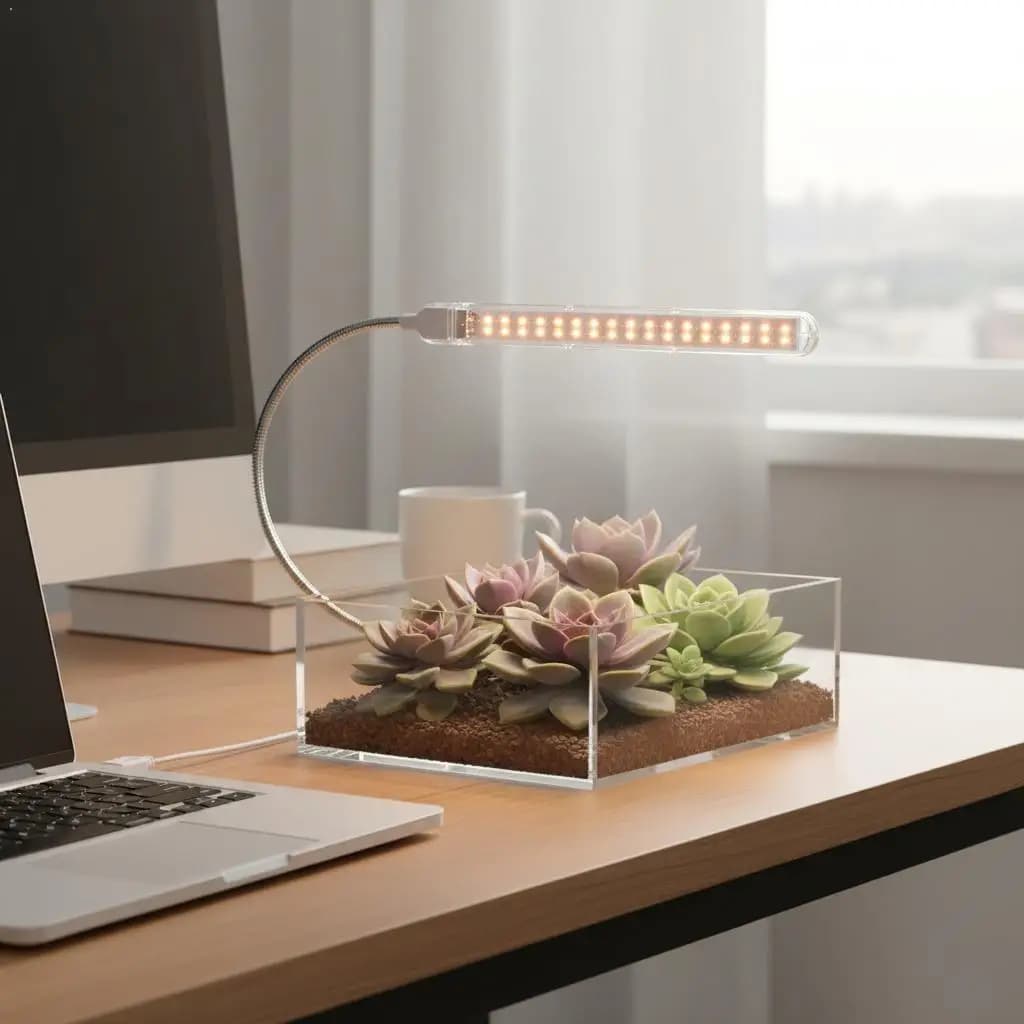 Striscia luminosa a LED a spettro completo per piante da interno, lampada fito alimentata tramite USB per piantine, tubo flessibile per la propagazione di piante succulente