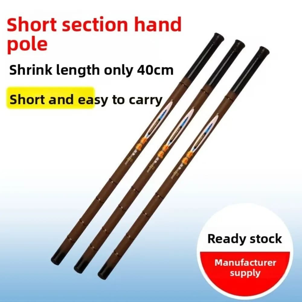 1.8m-4.5m Canna da pesca telescopica Canna da pesca in fibra di vetro Canna da lancio Canna da pesca Mulinello Set Set di esche Ganci Asta alimentatore Combo