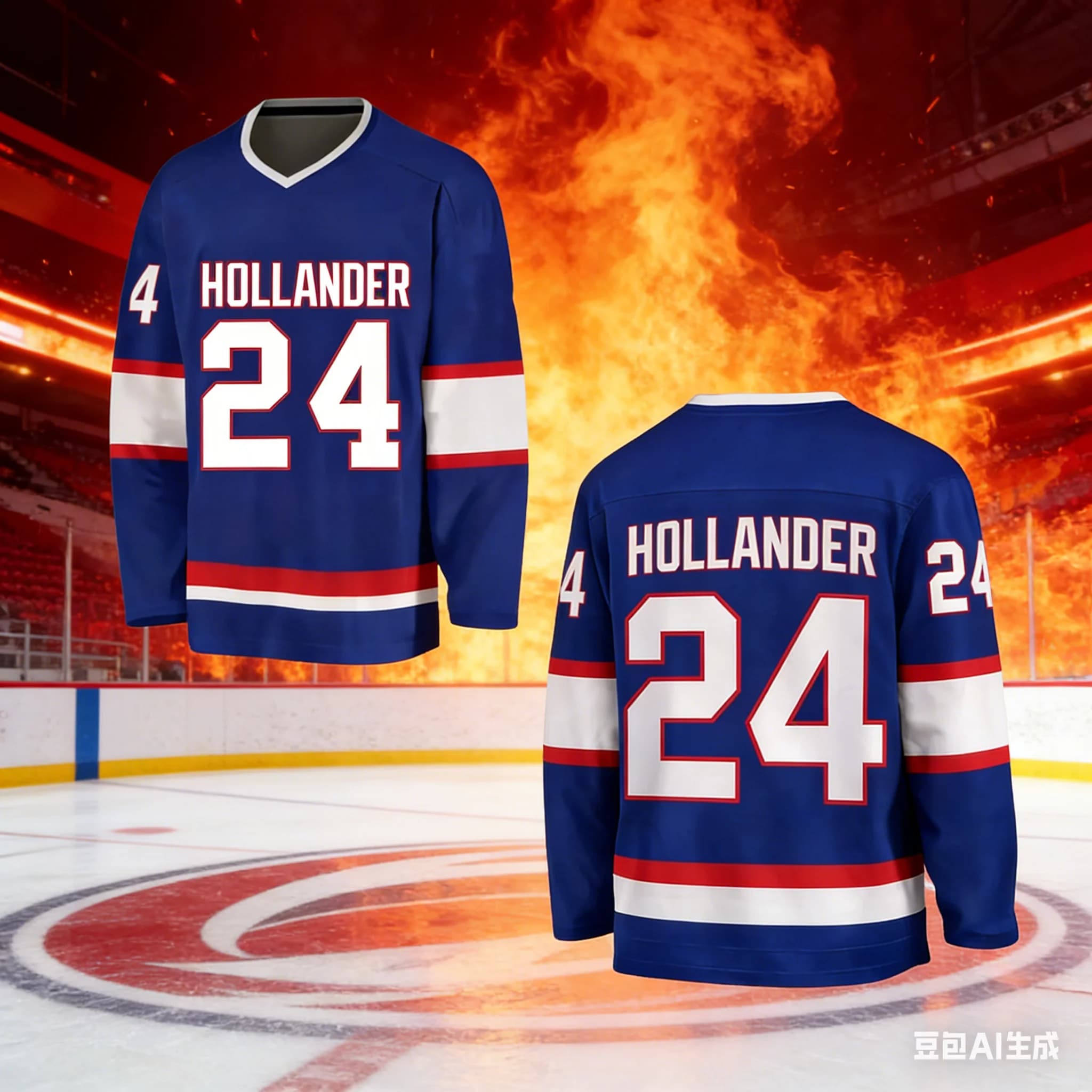 Maglia da hockey riscaldata Rivalry - Regalo per i fan di Ilya Rozanov Shane Hollander, abbigliamento sportivo per squadra di hockey, maglietta con scollo a V