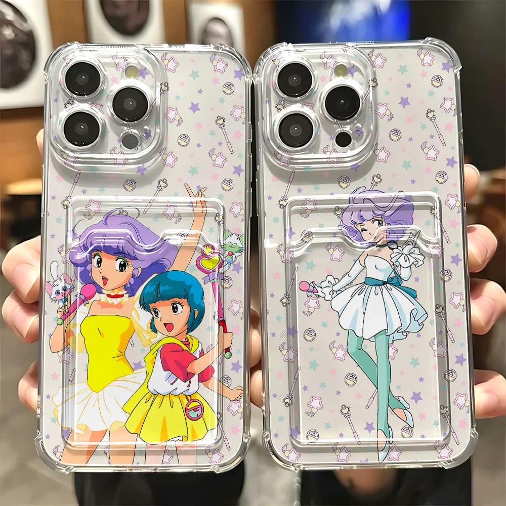 Magical Angel Creamy Mamis Card Hold Phone Case For Xiaomi 13 12 12T 11 Lite Poco M5 M4 X5 X4 X3 Pro NFC 4G 5G Anti-fall Cover