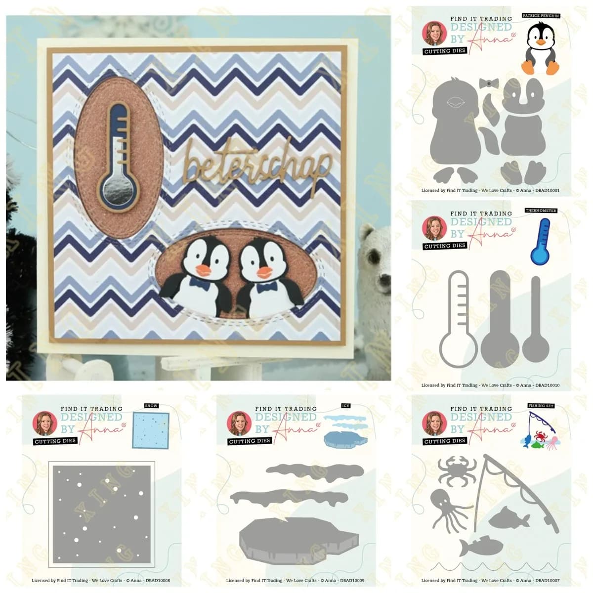 Termometri Ghiaccio Neve Pinguino Metallo Fustellatura Scrapbook Carta in rilievo Album Modello artigianale Taglio Die Stencil Nuovo per il 2023