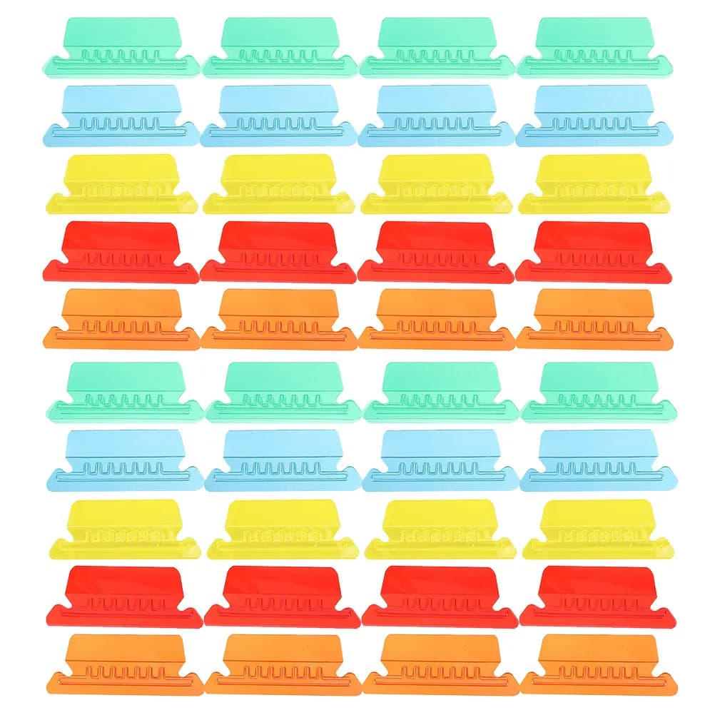 50 Pezzi di Linguette Colorate per Cartelle Appendibili, Leggere e Compakte, Staccabili per l'Identificazione dei Documenti, Ideali per Organizzatori e Raccoglitori