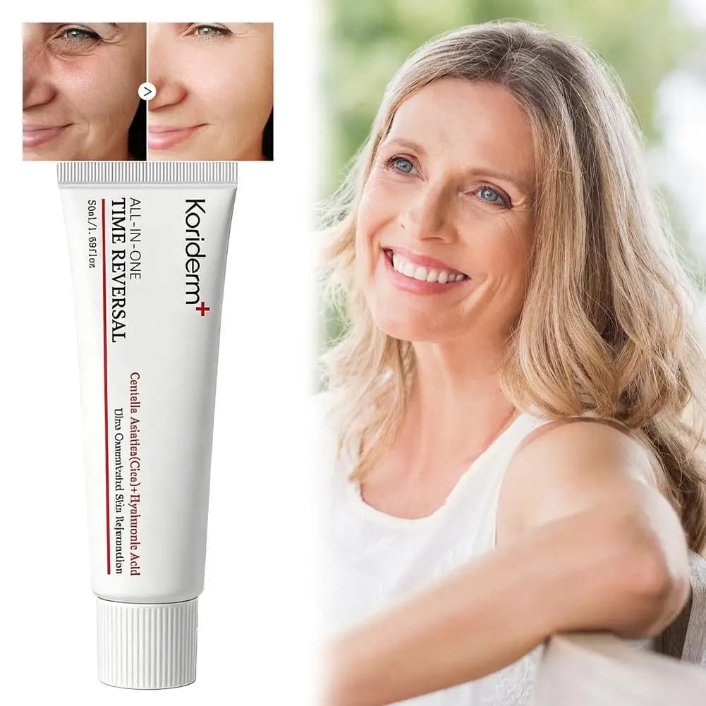 50ml Korean Original Koriderm+ All-in-One Time Reversal Centella Asiatica Cream For Eye Face Neck Firming Wrinkle Anti-age Care