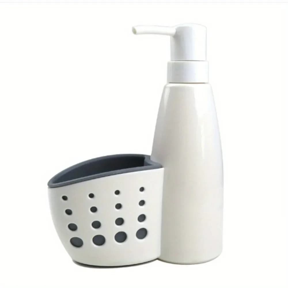 1PC Multifunzione Dispenser di Liquidi Casa Detersivo Scatola di Immagazzinaggio Spugna Scarico Cremagliera Contenitore Scolapiatti Portasapone Organizzatore 2 In 1
