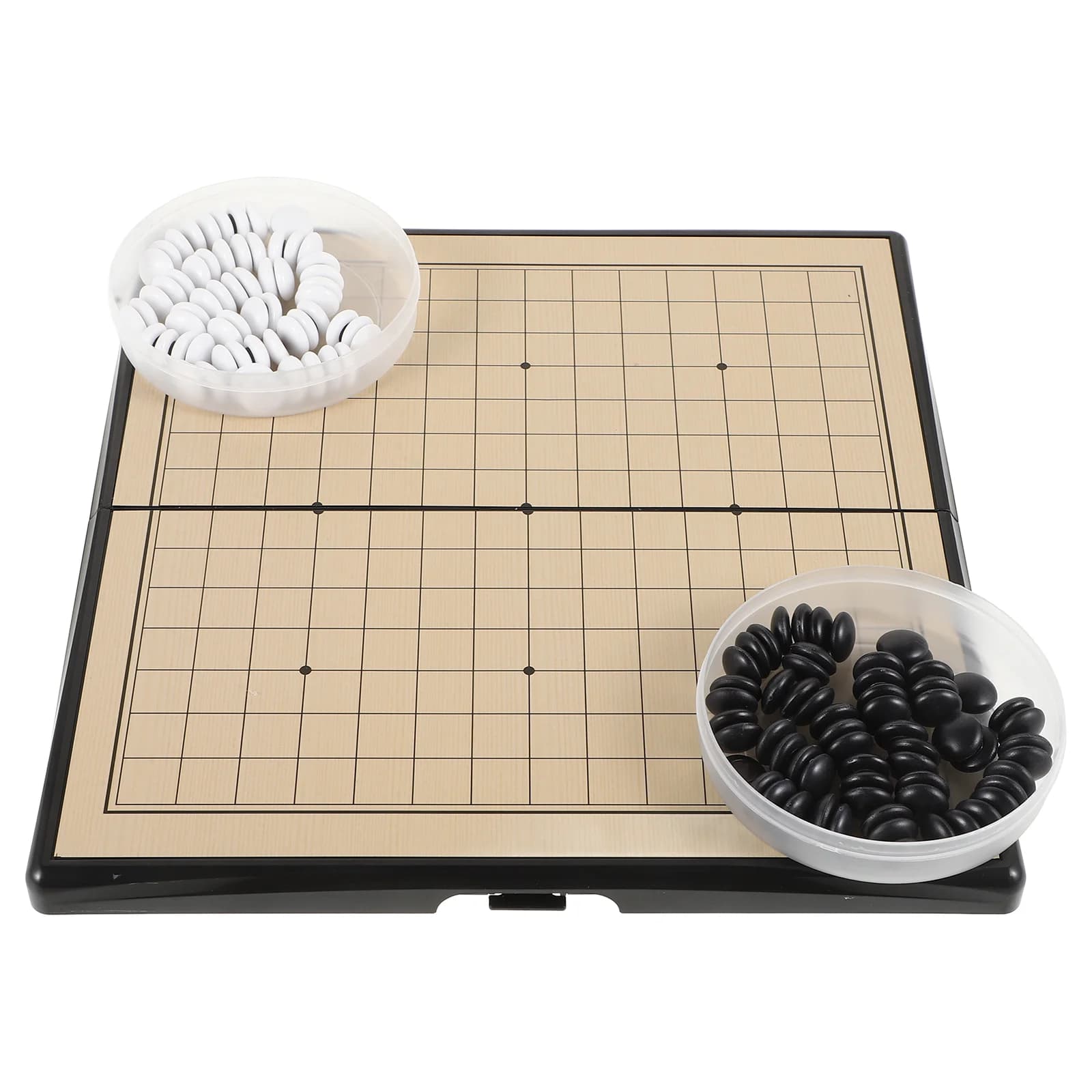 Tabelloni da gioco per adulti Kit di scacchi Scacchiera Go Giochi di plastica cinesi portatili Dama