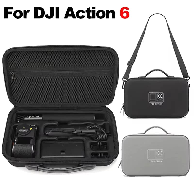 Bag for DJI Osmo Action 6, Anti-shock case, Shoulder bag, Rigid case for Camera Accessories
