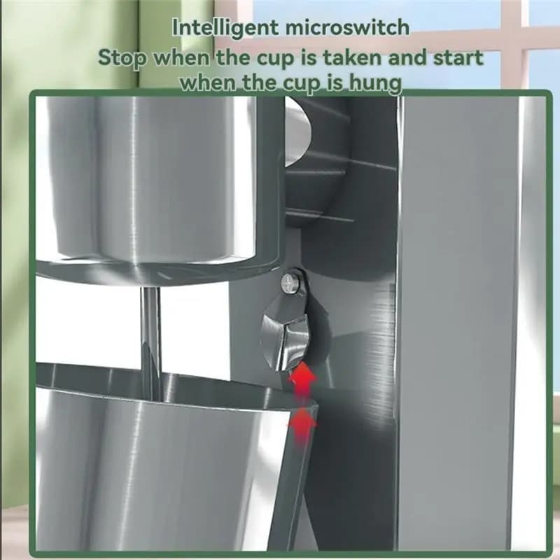 【A16Z】Frullatore per Milkshake, Montalatte Elettrico, Processore Alimentare Multifunzione da Tavolo con Spina EU