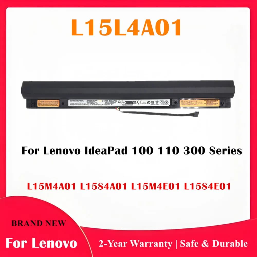 Batteria per Laptop L15L4A01 per Lenovo IdeaPad Serie 100 110 300, Compatibile con L15L4A01 L15M4A01 L15S4A01 L15S4E01 L15L4E01 L15M4E01