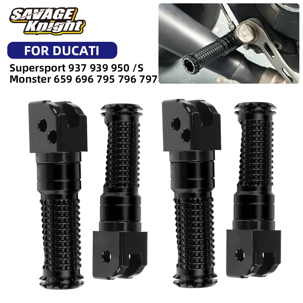 Rider Passeggero Pedana Del Basamento Poggiapiedi Per Ducati Monster 659 696 795 796 797 1100 Supersport 937 939 950 /S 2009-2024 Pedane