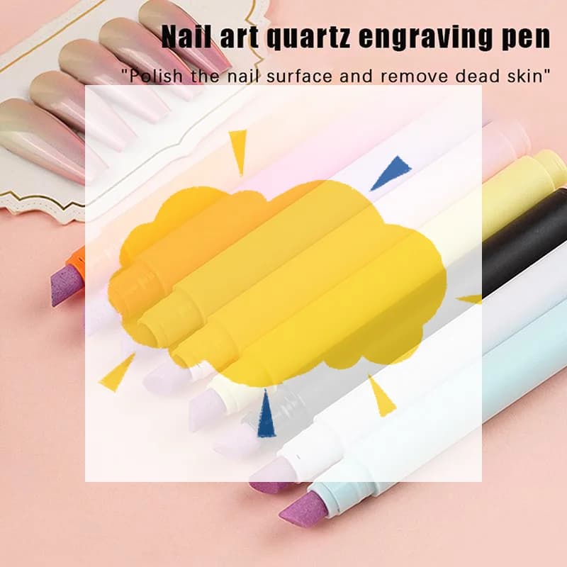 1 pz Penna Olio Cuticole Unghie, Penna Multifunzione Idratante per la Rimozione della Pelle Morta, Pennello Spingicuticole per Nail Art