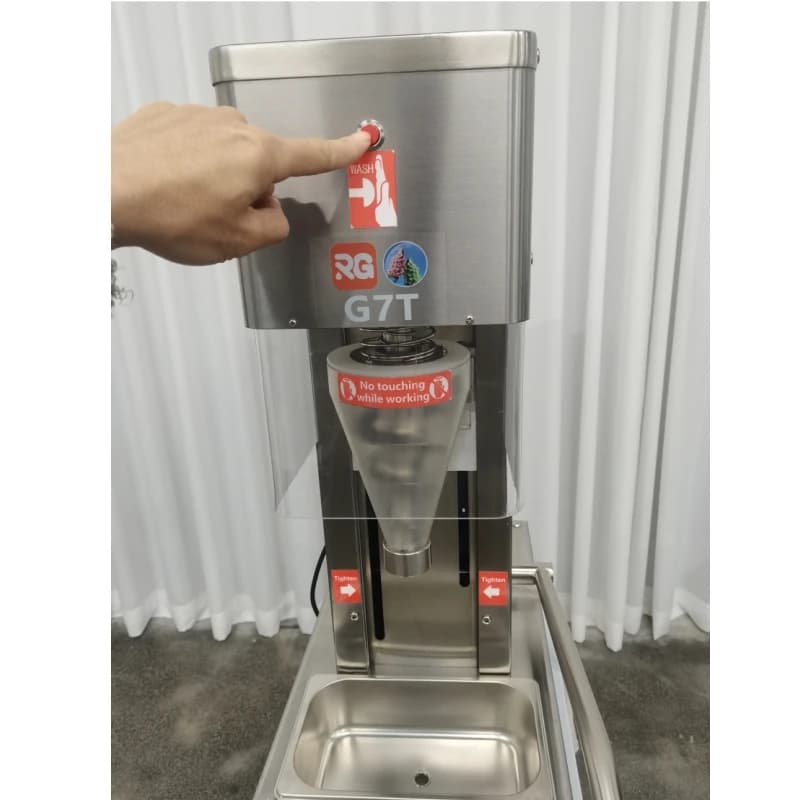 750W hard ice cream mixer and mixer for frozen fruit, nuts, yogurt and ice cream mix.