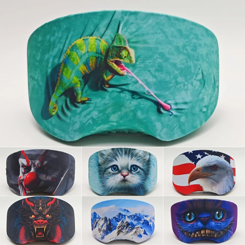 Copertura per occhiali da sci Protezione per occhiali protettivi in microfibra Ideale per occhiali da sci da neve Proteggi graffi Antipolvere gafas de esquí