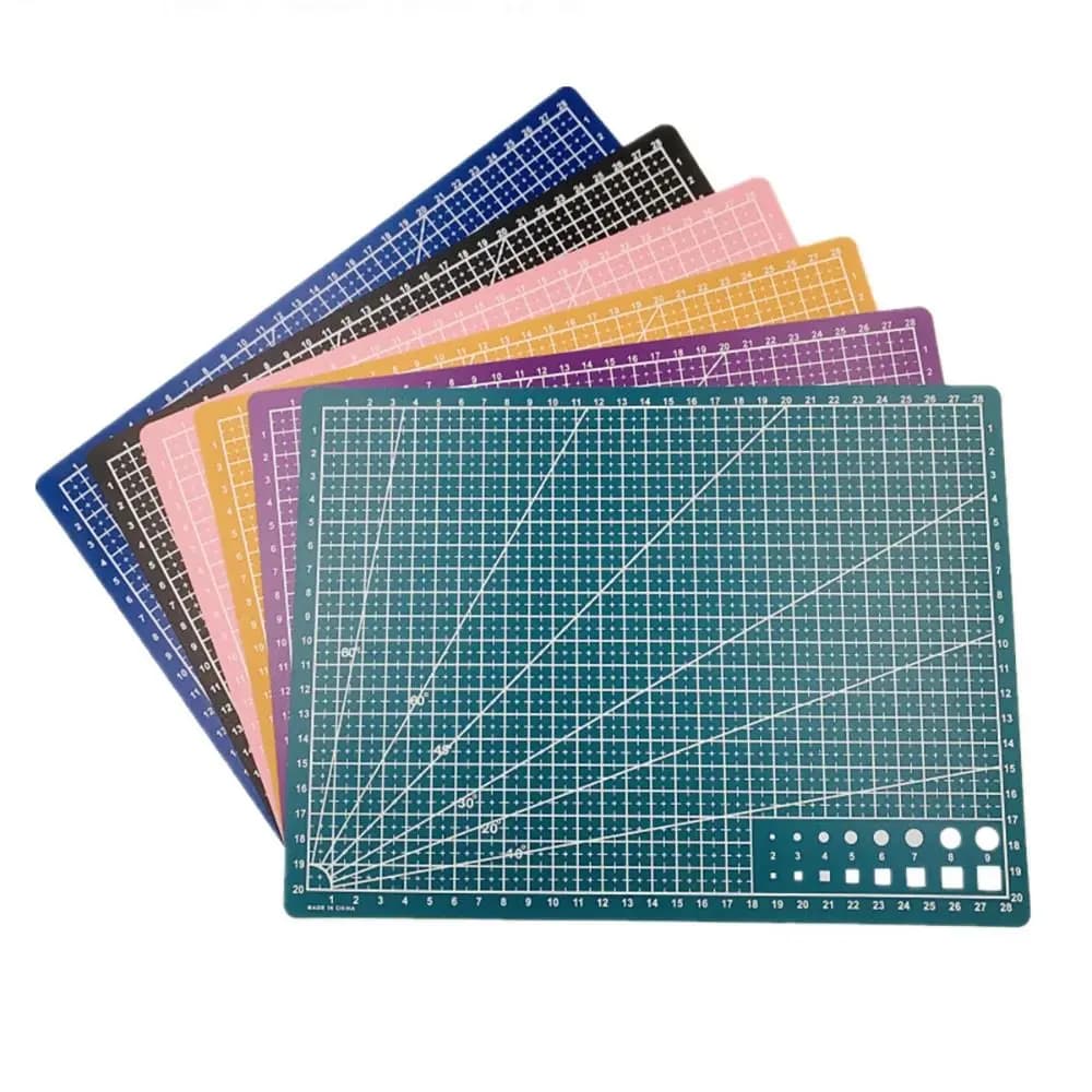Strumento artigianale in pelle a doppio lato Tappetino da taglio Patchwork Cucito Incisione Tagliere PVC A3 A4 A5 Banco da lavoro Pad Casa fai da te