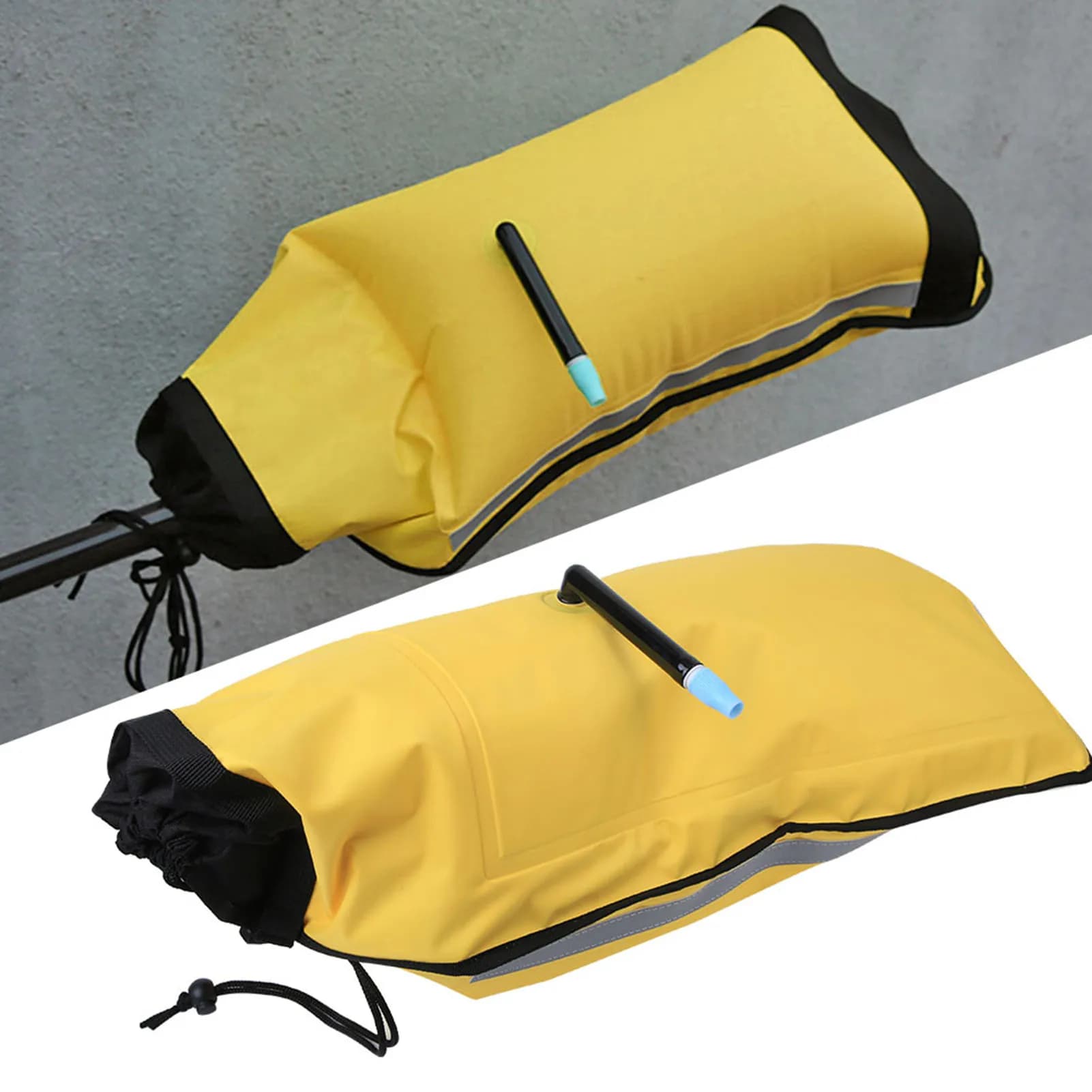 Boa Gonfiabile per Pagaia da Kayak in Nylon, Sacca Galleggiante di Salvataggio per Canoa e Kayak