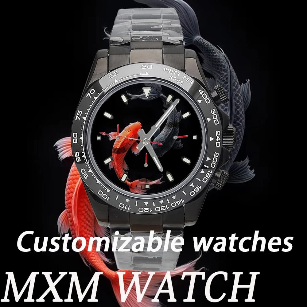 Watch VK63 Creative Custom 39.3mm Men's Chronograph New Fish Watch VK63 Men's Watch/4613 Men's Automatic Chronograph Watch