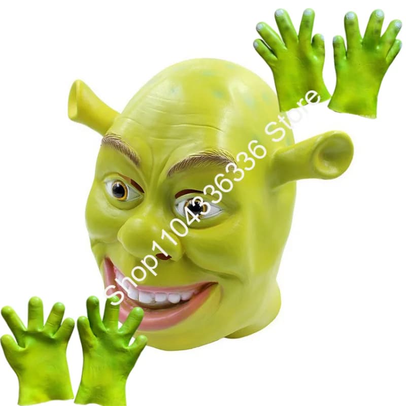 Green Monster Mask Halloween Mask Cosplay Copricapo Masquerade Party Mascara Carnaval De Lattice Realist Animal Scary Masque