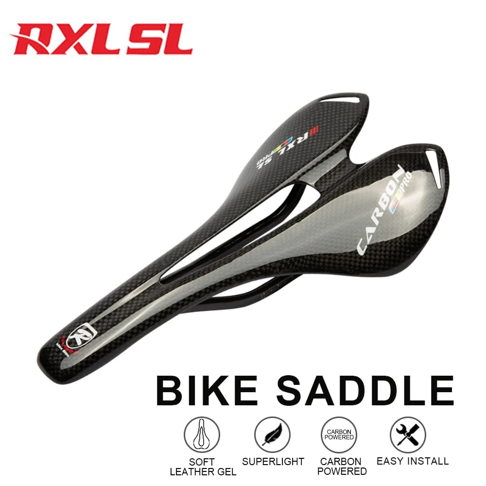 Cuscino per sedile bicicletta RXL, sella per bicicletta, comoda sella per bicicletta da strada, design ergonomico, sedile cavo per bicicletta da 270 * 141 mm