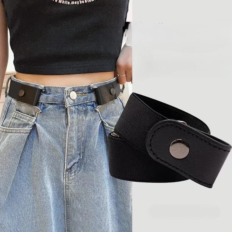 Cinture da donna senza fibbia per jeans e pantaloni, cintura elastica invisibile senza fibbia, spedizione diretta