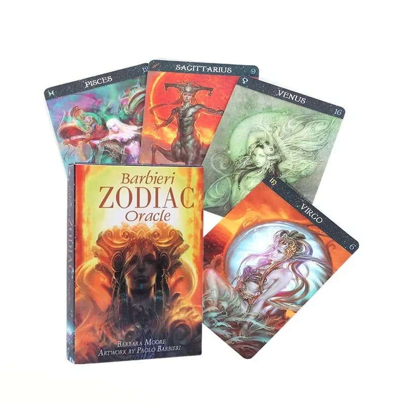 Divertente Barbieri Zodiaco Oracolo Tarocchi Carte Oracoli Guida Divinazione Destino Mazzo Gioco da tavolo Carte da gioco Giochi da tavolo