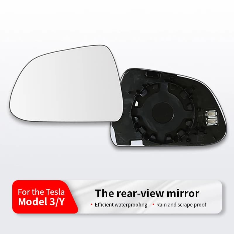 For Tesla Model 3 Y Auto Grand Angle Great Vision Retroverter Mirror Heating Replacement Anti-reflective Dazzle Retromarcia Glass lens