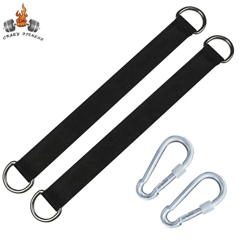 Shaft swing belts 200 kg Heavy duty hook ring Hanging belt Connection belt for hammock Width of swing Horizontal bar