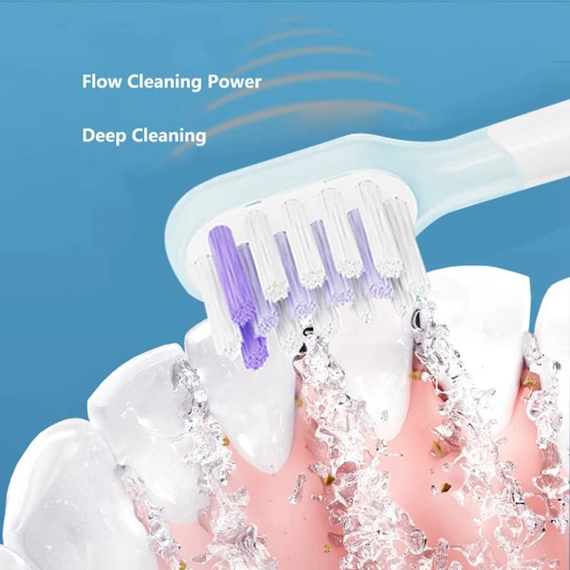AT17 For Laifen Spare heads for full range electric toothbrush Clean version Bright white style