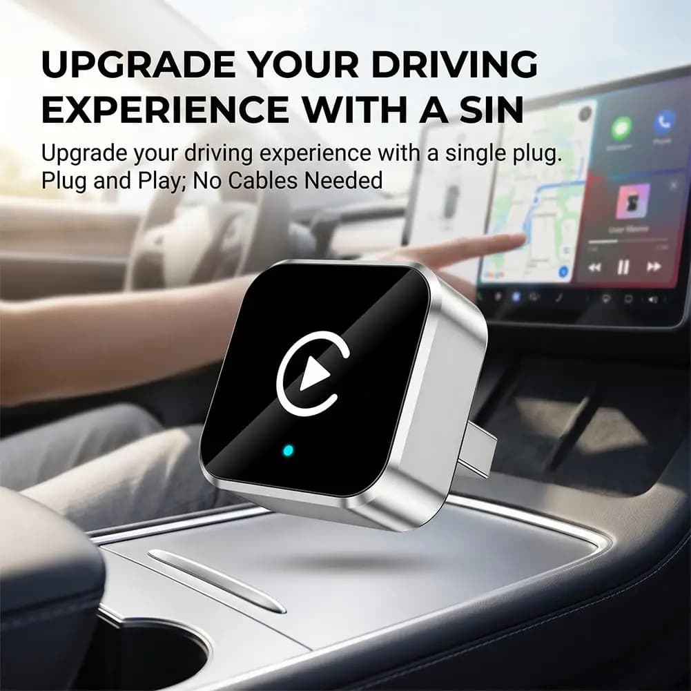 2 IN 1 Wireless CarPlay Android Auto Adapter Mini Plug Play Bluetooth WiFi Original Car Multimedia Smart Box
