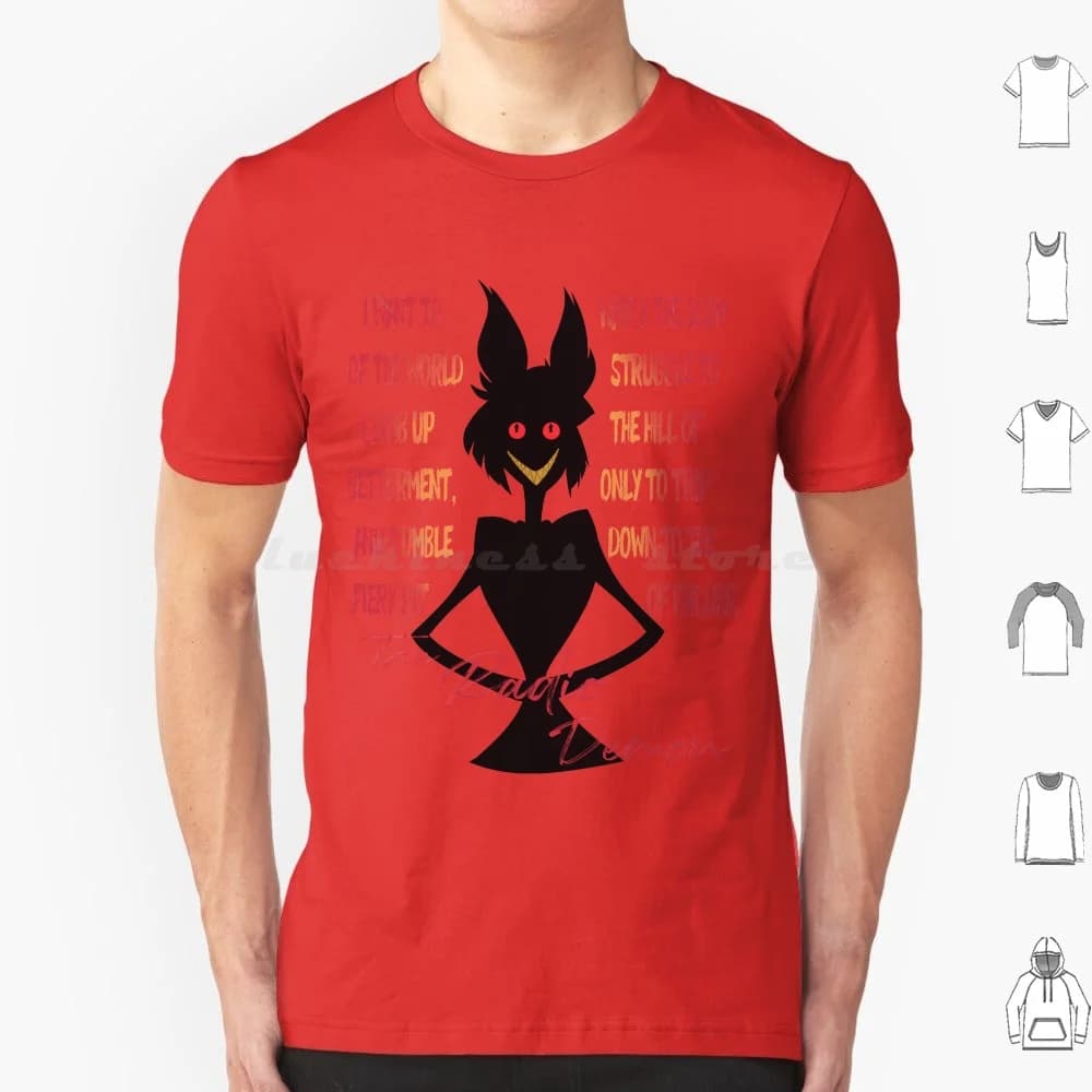 I want to watch the scumpa of the earth fight-The demon radio: : : T Shirt Man Woman Children 6xl Radio Demon Hell Alastor Deer
