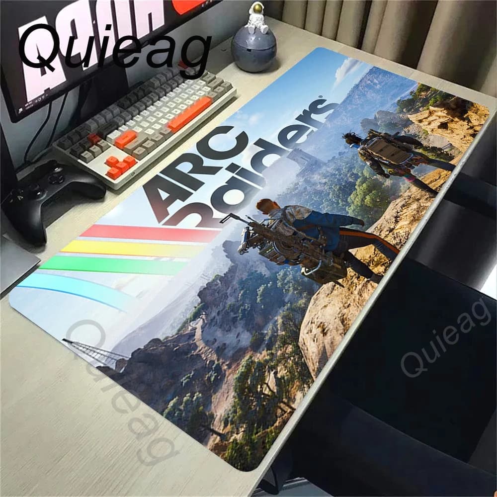 90x40cm Anime FPS Game ARC Raiders fast Mouse Pad Large HD Desk Mat XXL Gaming PC Accessories carpet Laptop Keyboard expand Mats