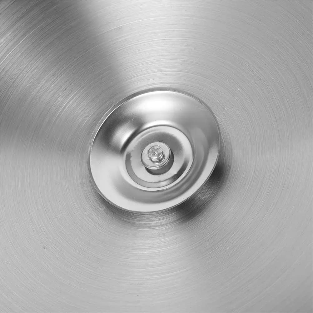 Stainless steel pan cover, round design and thickened with comfortable handle, for wok, pan, casserole, vapor, pan, reusable, metal