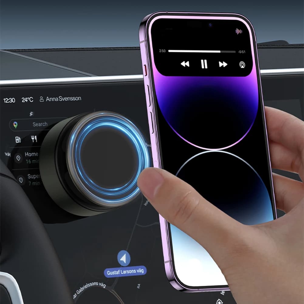 Supporto Magnetico a Ventosa per Magsafe con Rotazione a 360° ° Supporto Magnetico Girevole e Pieghevole per Auto per iPhone/Samsung/Xiaomi