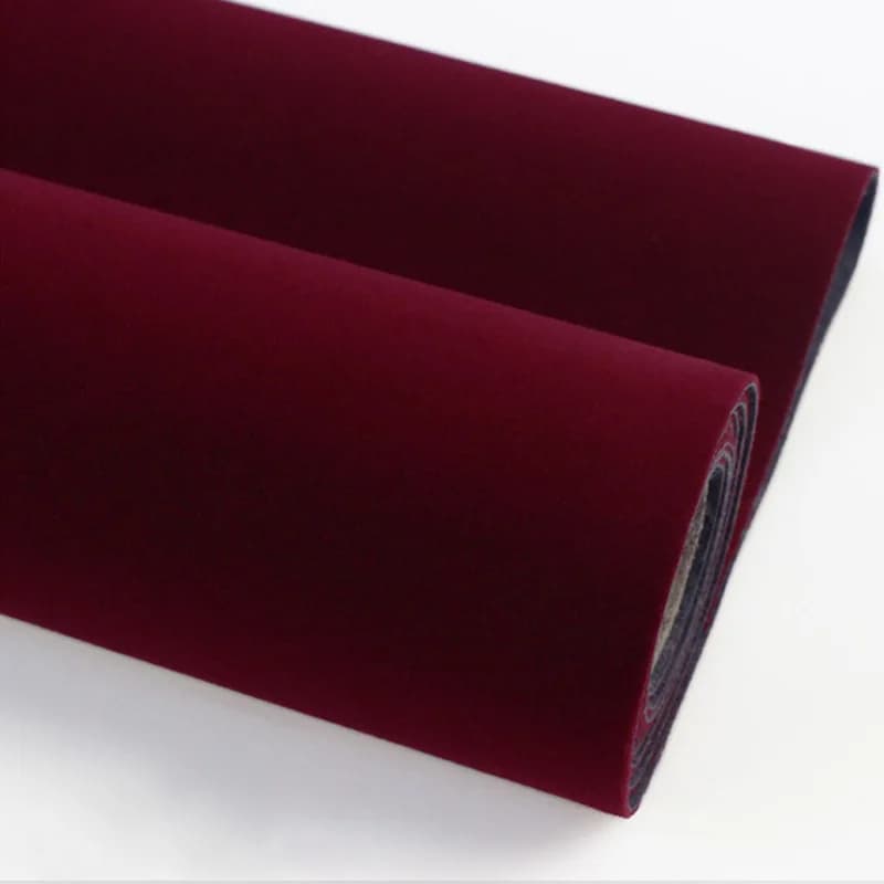 45cm*2m Sticky Back Self Adhesive Velvet Fabric Self-adhesive Flocking Velvet Fabric Craft Sticker for Jewelry Box Cars Decor
