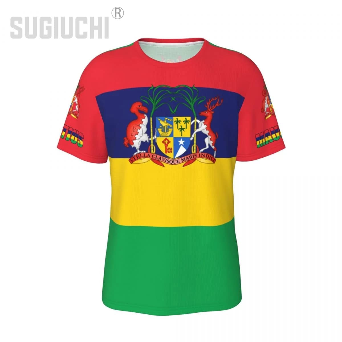 Unisex Nation T-shirt Mauritius Flag Mauritians T-shirts For Men Women Soccer Football Fans Gifts Custom clothes tee
