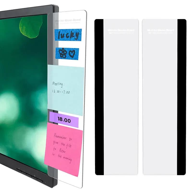 Computer monitor bench, adhesive note holder, clipboard, office screen, desktop monitor bench