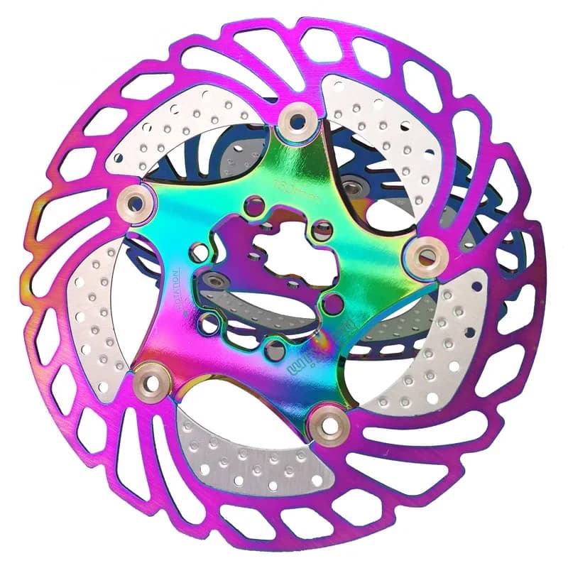 Freno a Disco Raffreddato per Bici MTB DH Colorato, Rotore Flottante, Arcobaleno, Rotore di Raffreddamento, RT99, RT86, 140mm, 160mm, 180mm, 203mm