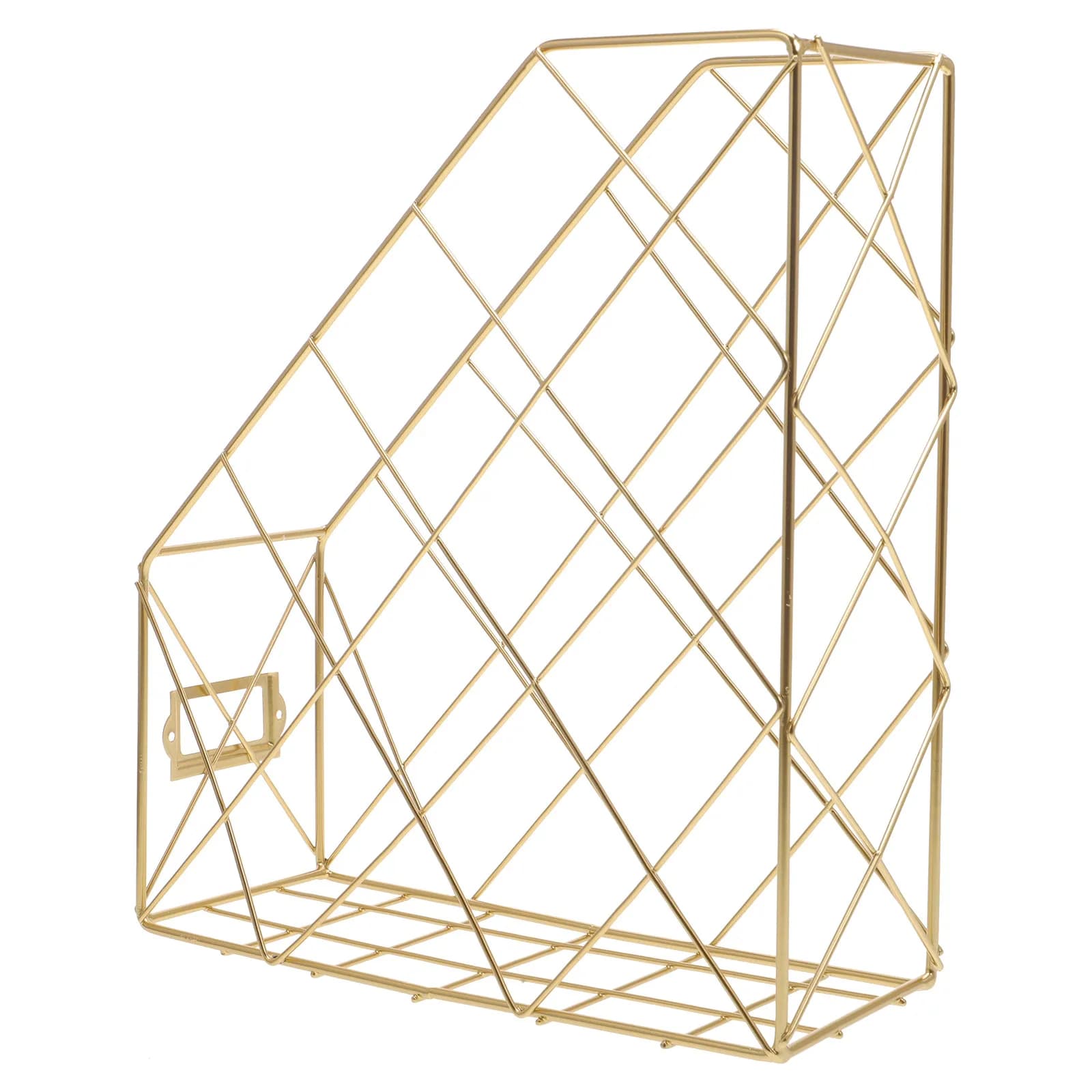 Hollowed Iron Desktop Organizer Nordic Style Document Storage Rack File Folder Holder Book Organizer Magazine Desktop Storage