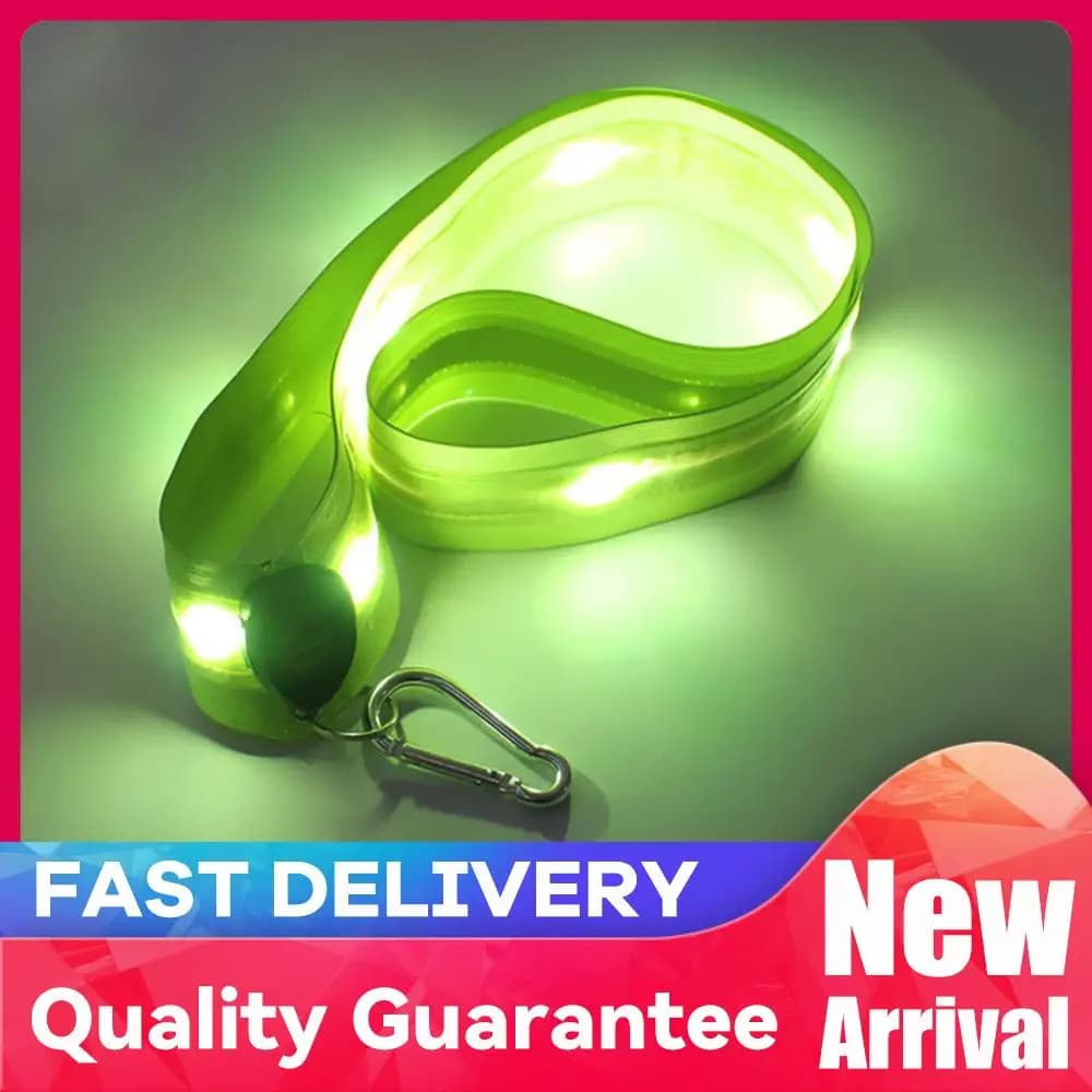 Rechargeable LED Reflective Belt with Luminous Straps for Men and Women, Ideal for Hiking, Jogging and Open Walking