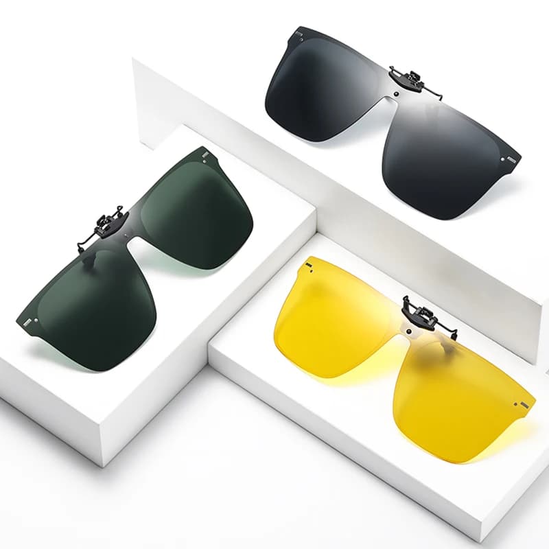 VEITHDIA Nuovi Occhiali da Sole Classici alla Moda con Clip, Occhiali da Guida Ultra Leggeri, Lenti Polarizzate UV400, Occhiali Sportivi da Esterno VXK7