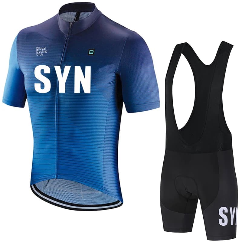 Complete cycling 2026 SYN: Men's sweaters and shorts, cycling tops, cycling shorts on the road, shorts with breast and sponge padding