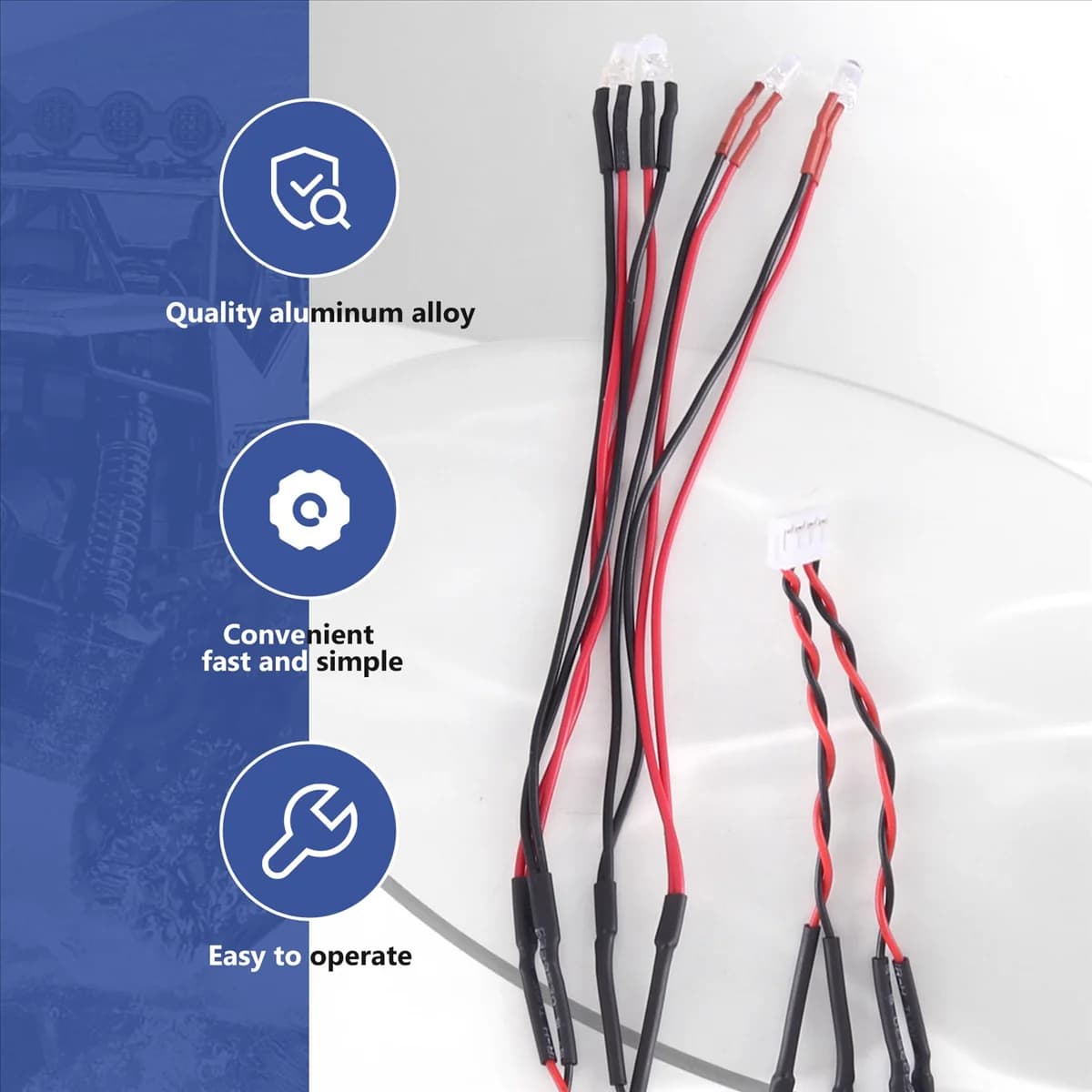 Il nuovo RC Auto HA CONDOTTO LA Luce Fari E Fanali Posteriori per Kyosho Mini-Z AWD MA020 MR03 FWD RWD 1/28 RC Auto Parti di Aggiornamento
