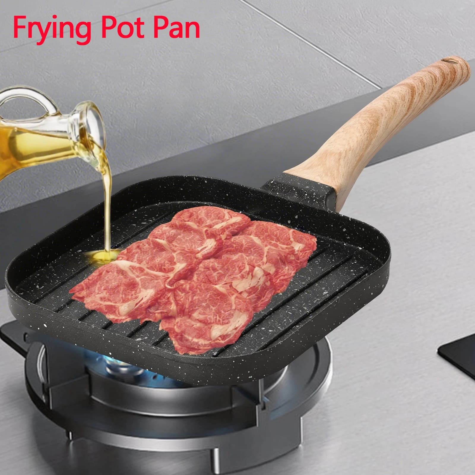 Nuovo Pentola Padella Addensata Frittata Padella Antiaderente Uovo Pancake Bistecca Padella Cottura Uovo Prosciutto Padelle Grigliare Pentole Padella Utensili Da Cucina