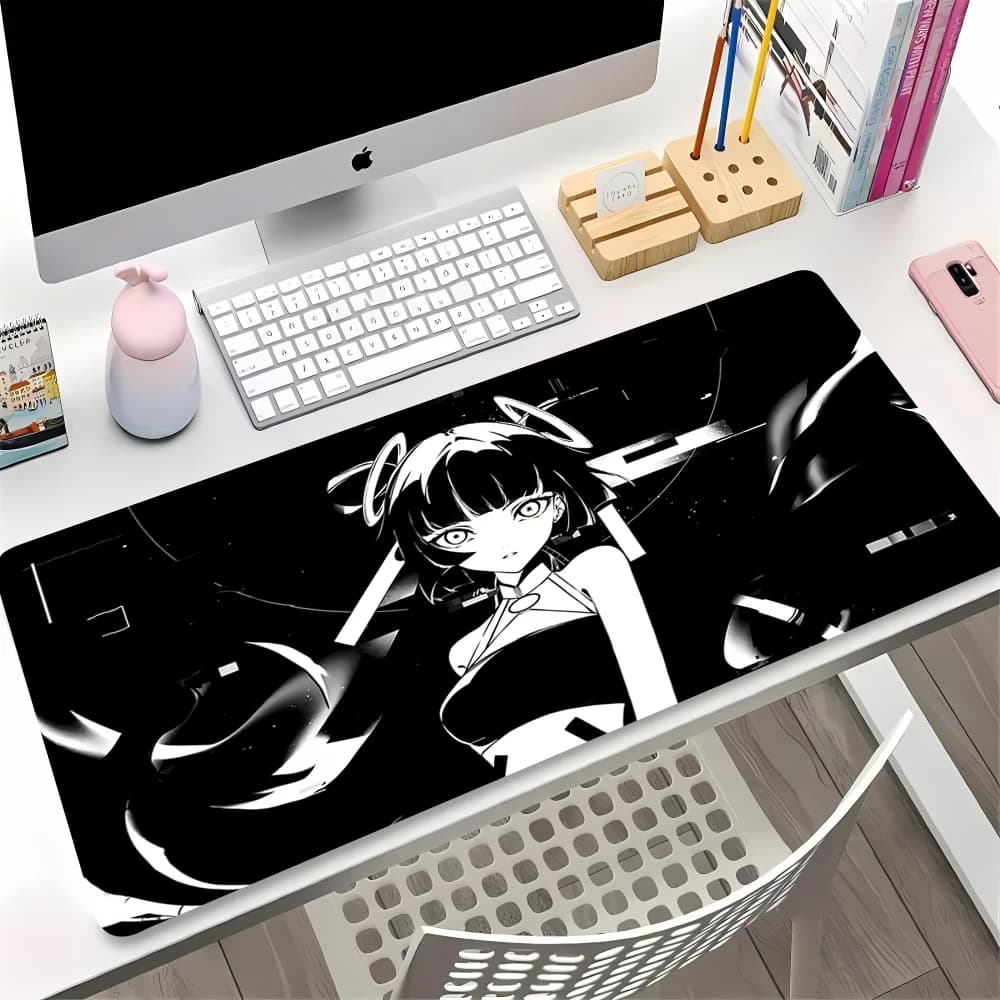 Tappetino da Scrivania Kazemi, Grande Mousepad 900x400 YUki Aim, Tappeto per Mouse da Gaming, Accessori per Ufficio, Tappetino da Scrivania, Tappeto per Casa, Tappetino per PC XXL