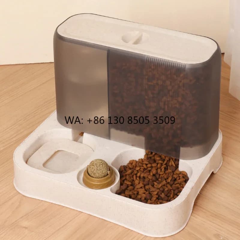 All-In-One Large-Capacity Smart Plug-In Feeding Machine for Cats and Dogs Automatic Water and Food Bowl