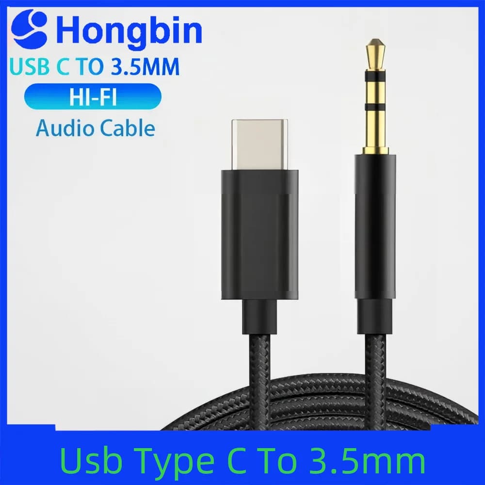 Cavo audio USB Type-C a 3,5 mm, adattatore jack per cuffie e altoparlanti, per auto, compatibile con Samsung S20 Plus, Note 20, S21 Ultra, Tab S7