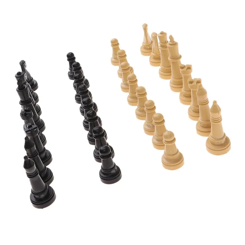 Set di Pezzi degli Scacchi Professionali in Plastica, Solo Pezzi, per Gioco a Casa o in Torneo