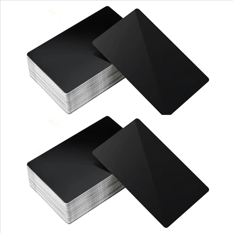 diNUOVO-VENDITA da 360 raw pieces for engraving on metal colored aluminum foil laser engraving business cards engraving gift cards DIY A