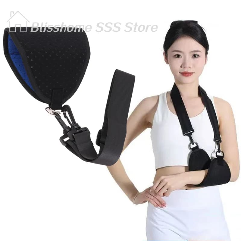 【S】Arm Sling Support Adjustable Breathable Shoulder Strap Brace Immobilizer Wrist Elbow Forearm Fracture Recovery Brace