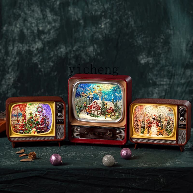 FY Babbo Natale Piaoxue Carillon TV Carillon Sfera di cristallo
