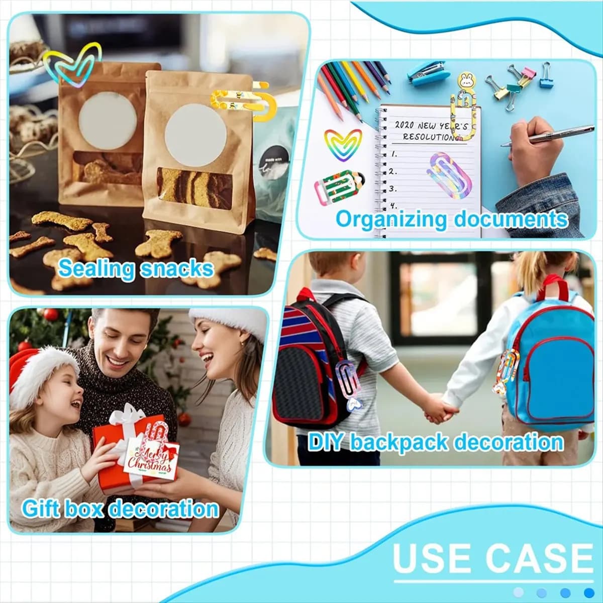 DT335 TRENDY~Sublimation Blanks Paper Clips,Acrylic Sublimation Paperclips Blanks Large Paper Clips for Crafts,,Home,School